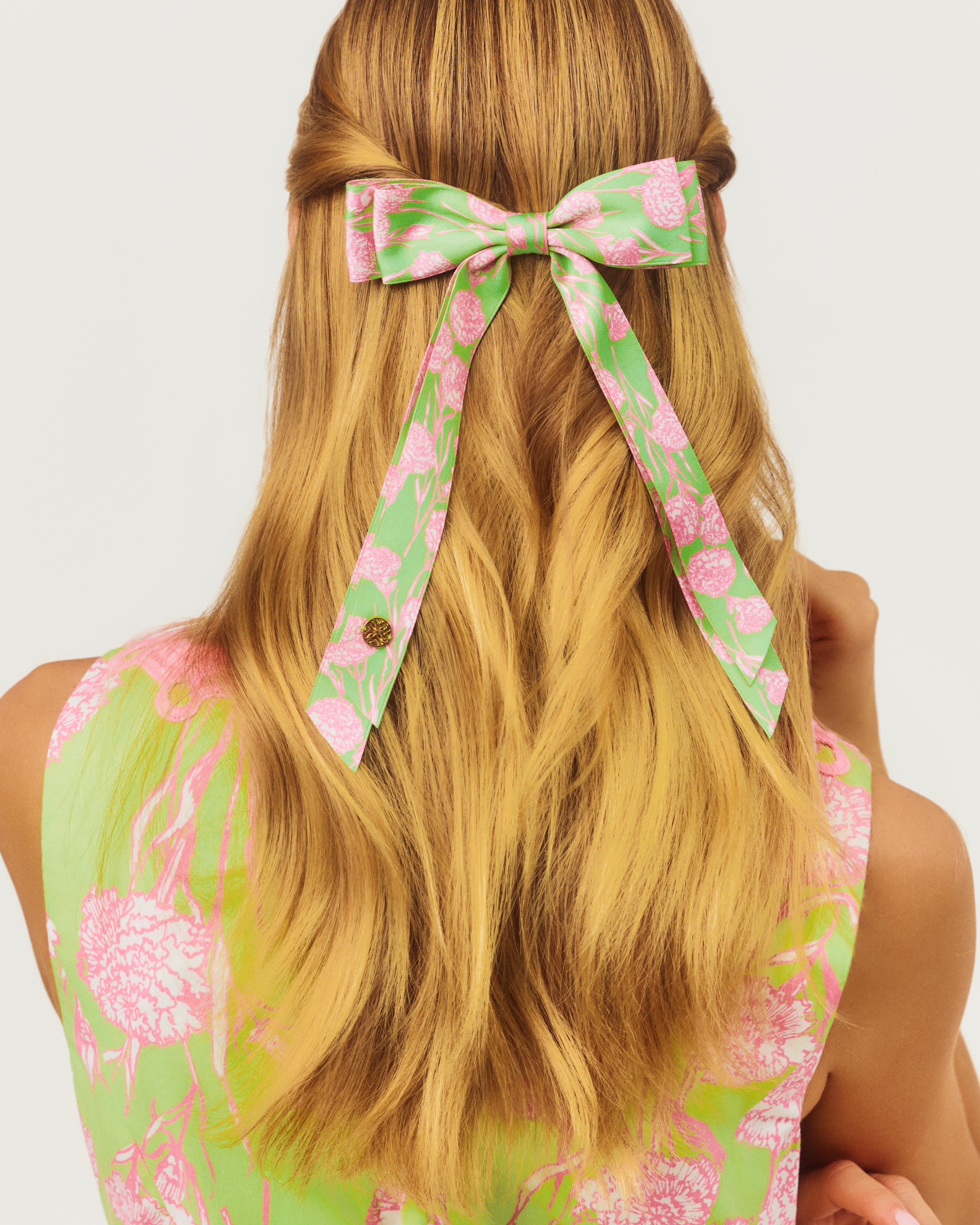 Bow Hair Clip - Pistachio Macaron