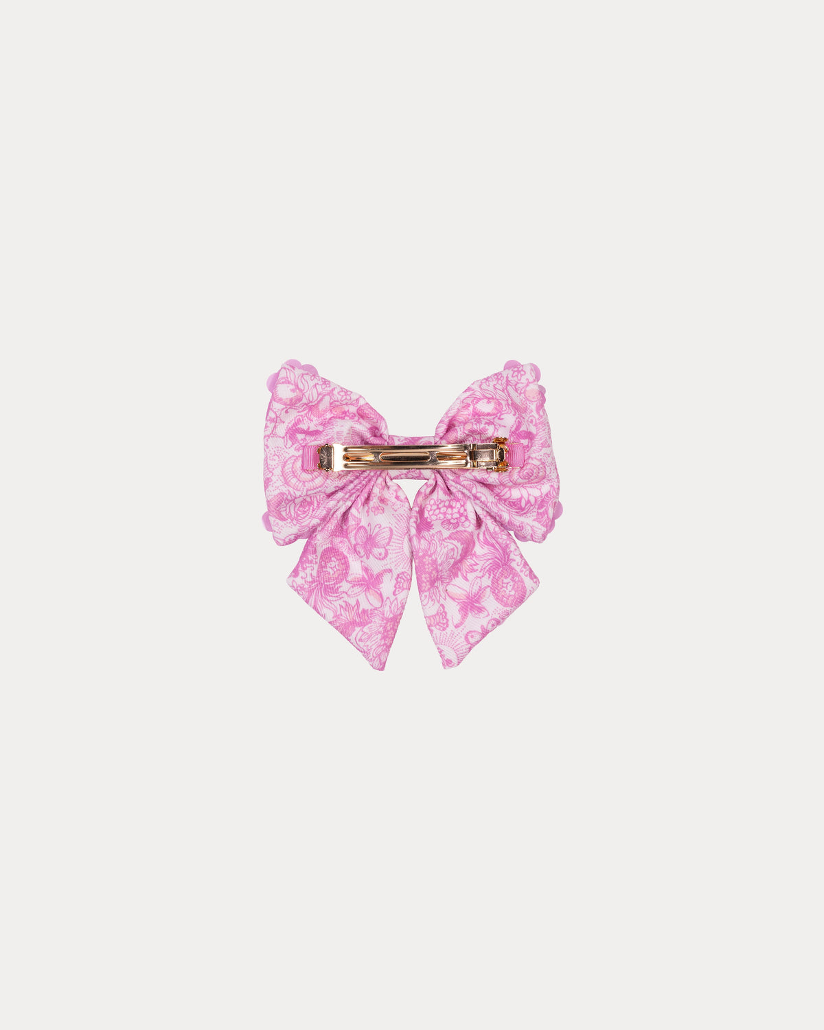 Girls Embellished Bow Barrett - Cherry Blossom Pink Fleur De Lilly