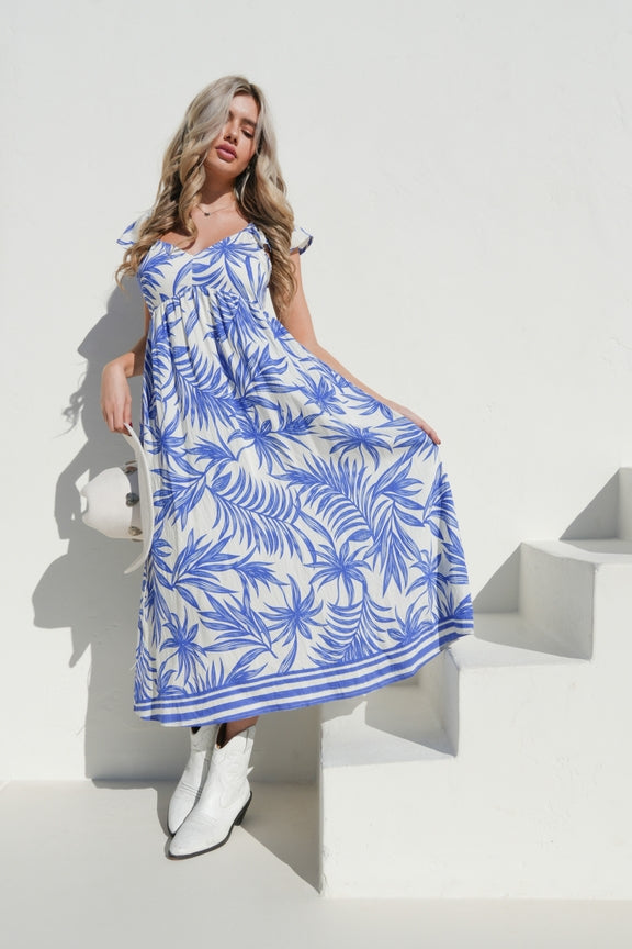 Cloister Collec | Tropical Printed Midi Summer B