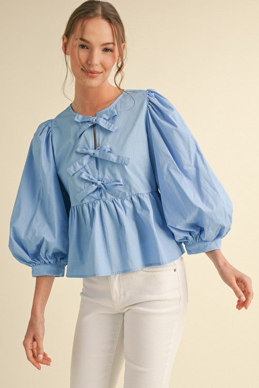 Cloister Collec | Bows Shirt Solid