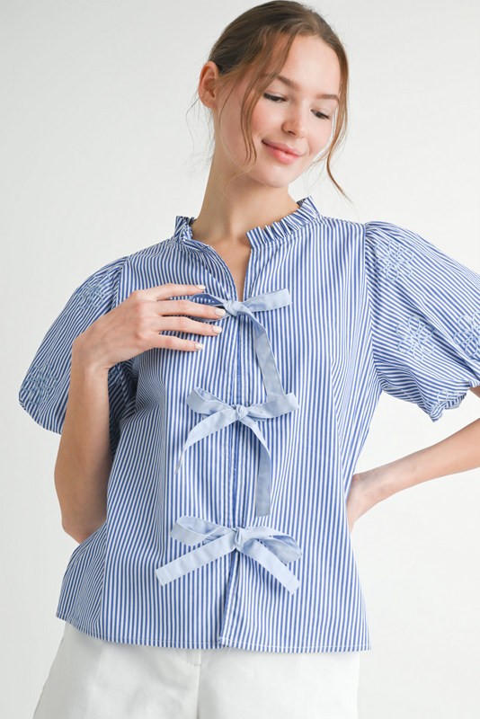 Cloister Collec | Bows Shirt Stripe