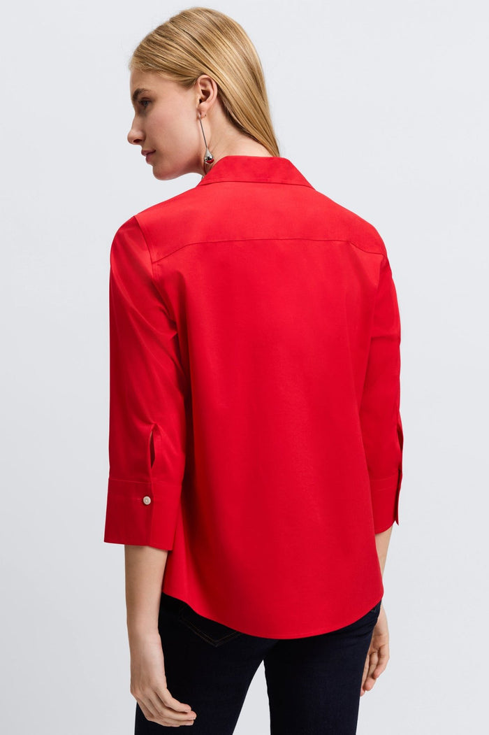 Foxcroft | Mary Solid Top Red