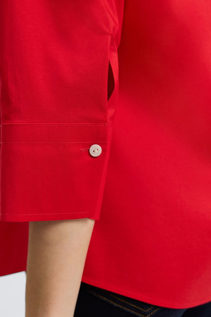 Foxcroft | Mary Solid Top Red