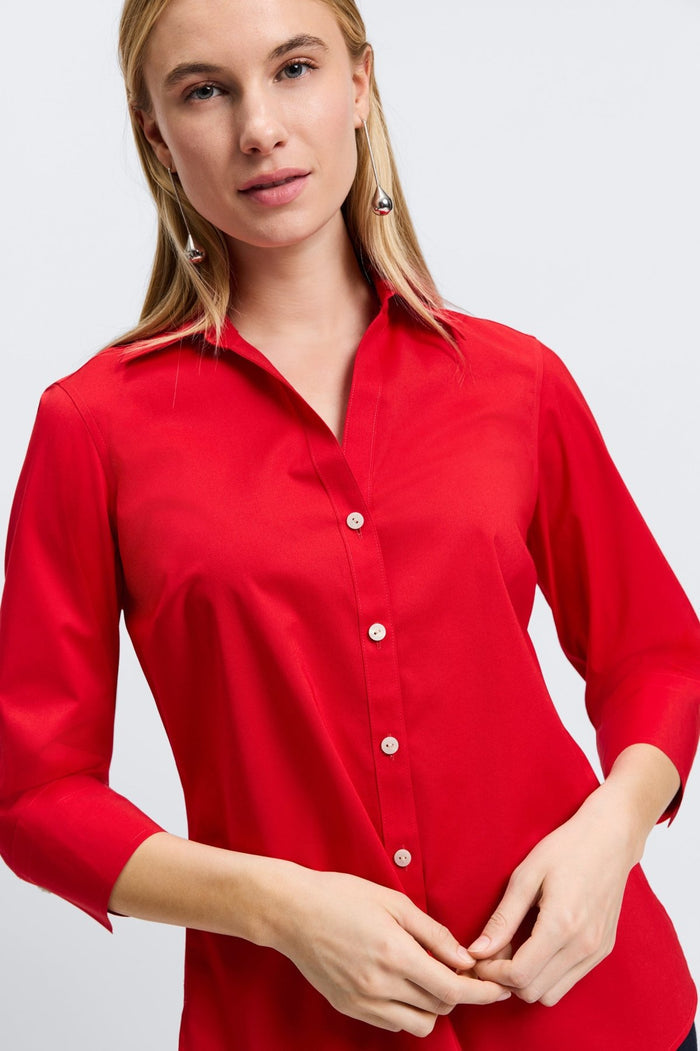 Foxcroft | Mary Solid Top Red