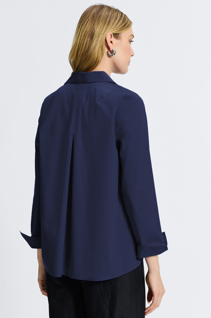 Foxcroft | Anges Sleeve Shirt Navy