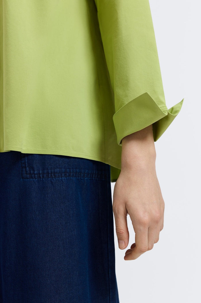Foxcroft | Anges Sleeve Shirt Celery