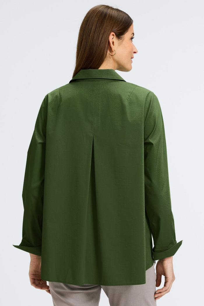 Foxcroft | Anges Sleeve Shirt Navy