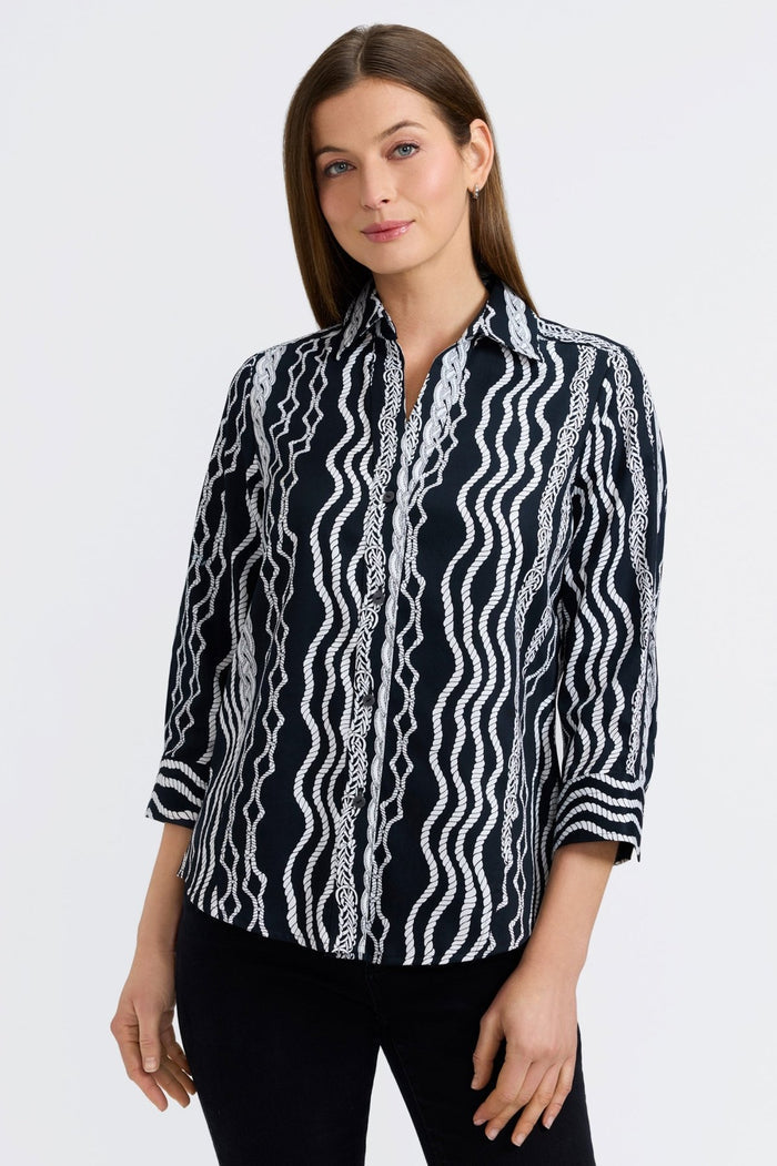 Foxcroft | Paityn 3/4 Sleeve Top