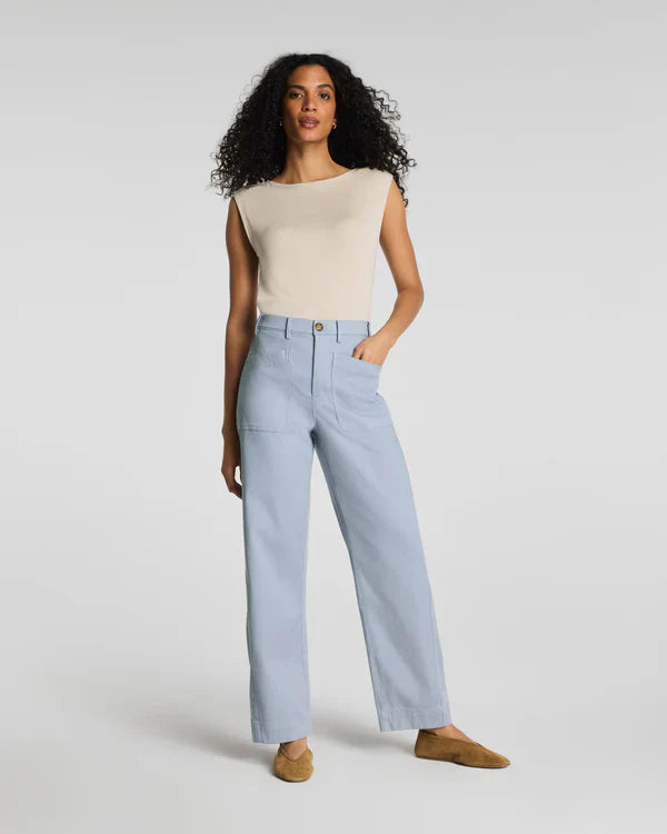 Utility Barrel Leg Pant with Patch Pockets