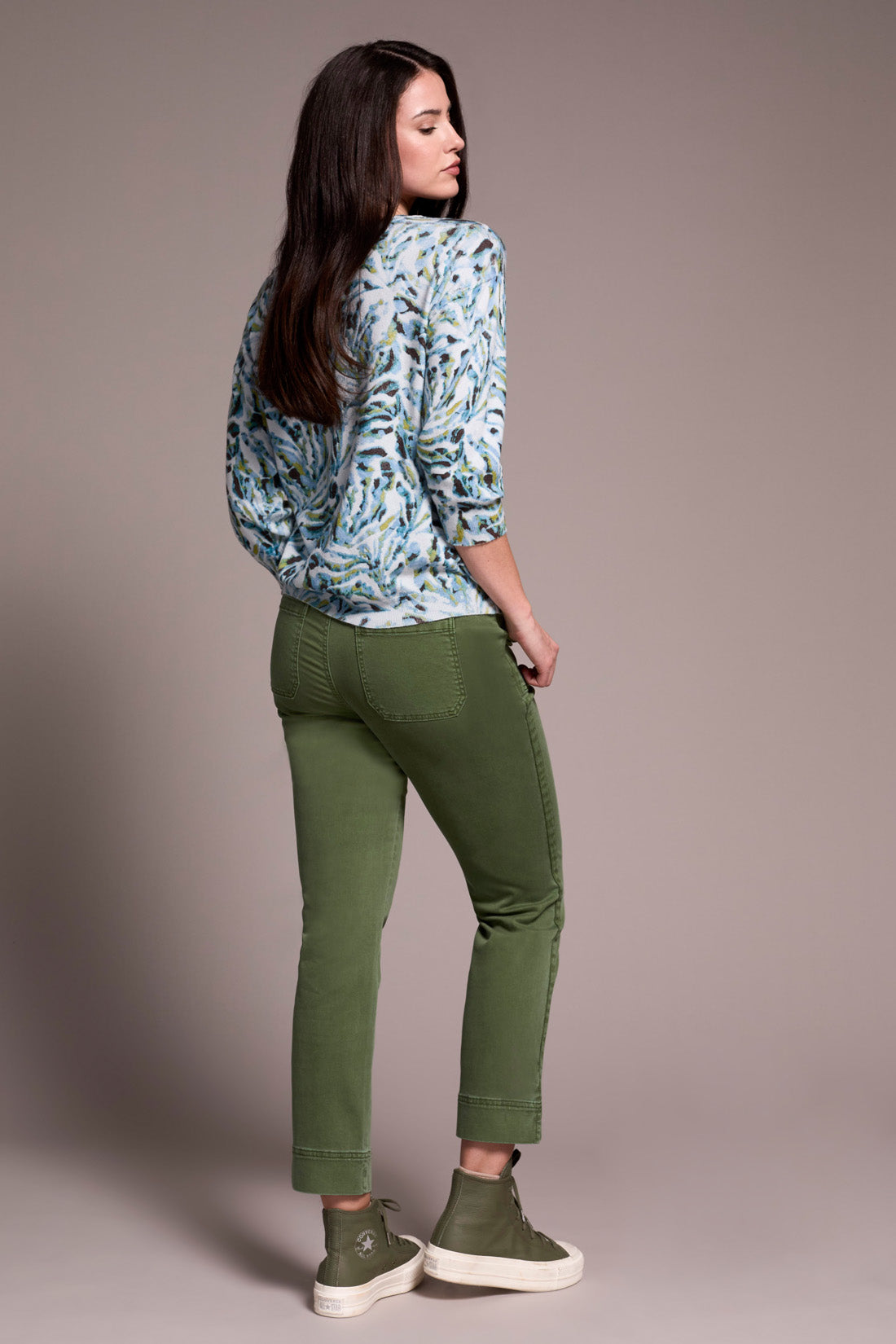 Tribal | 3/4 Slv Crew Nk Sweater