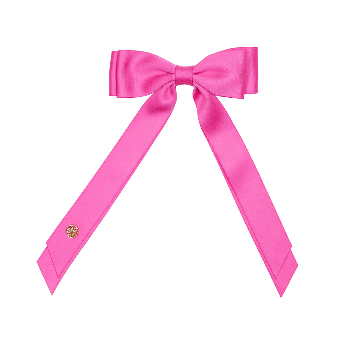 Lilly Pulitzer Bow Clip in Parigi Pink featuring a decorative pink bow accessory.