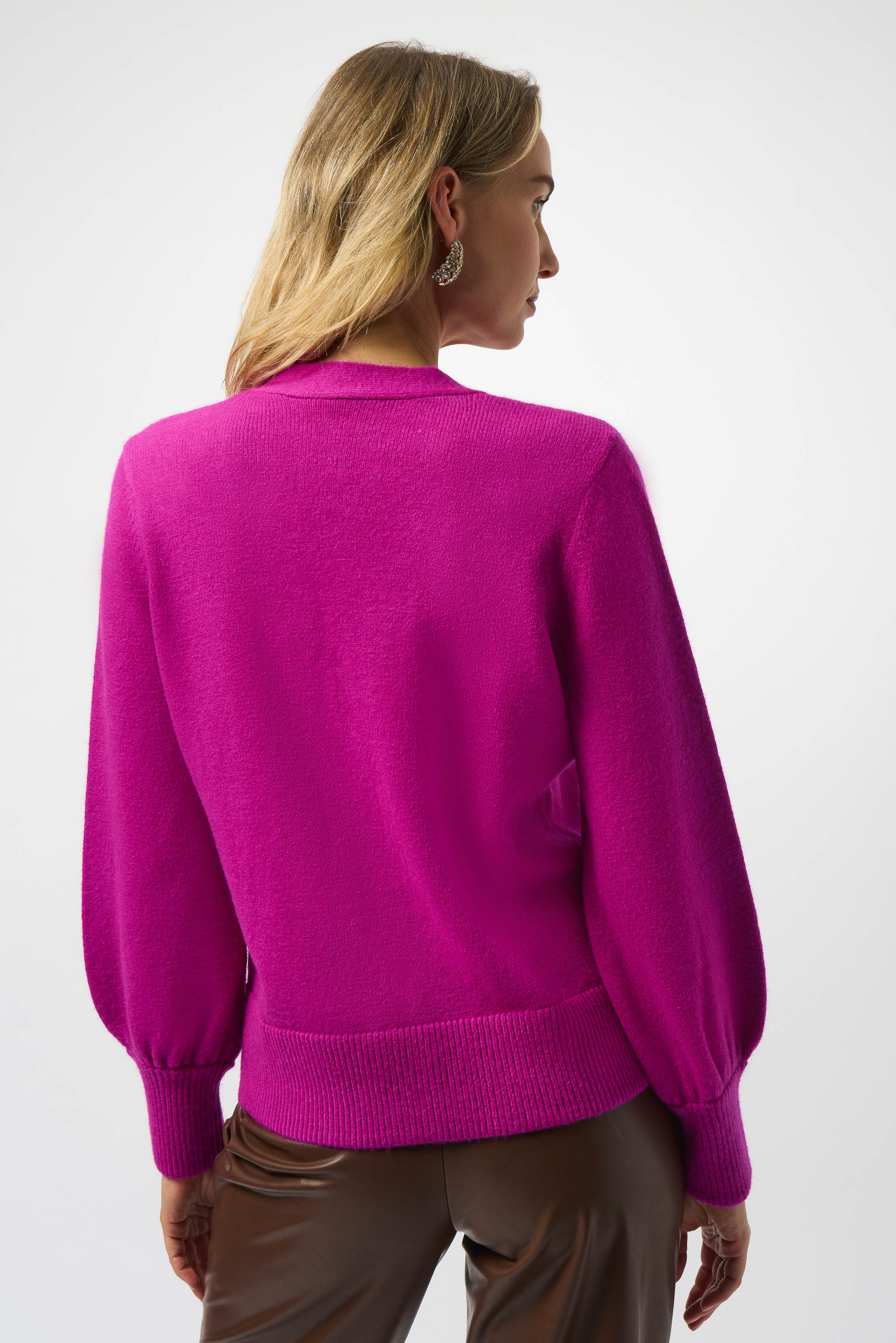 Joseph Ribkoff | Knit Cardigan W/pull Sleeves