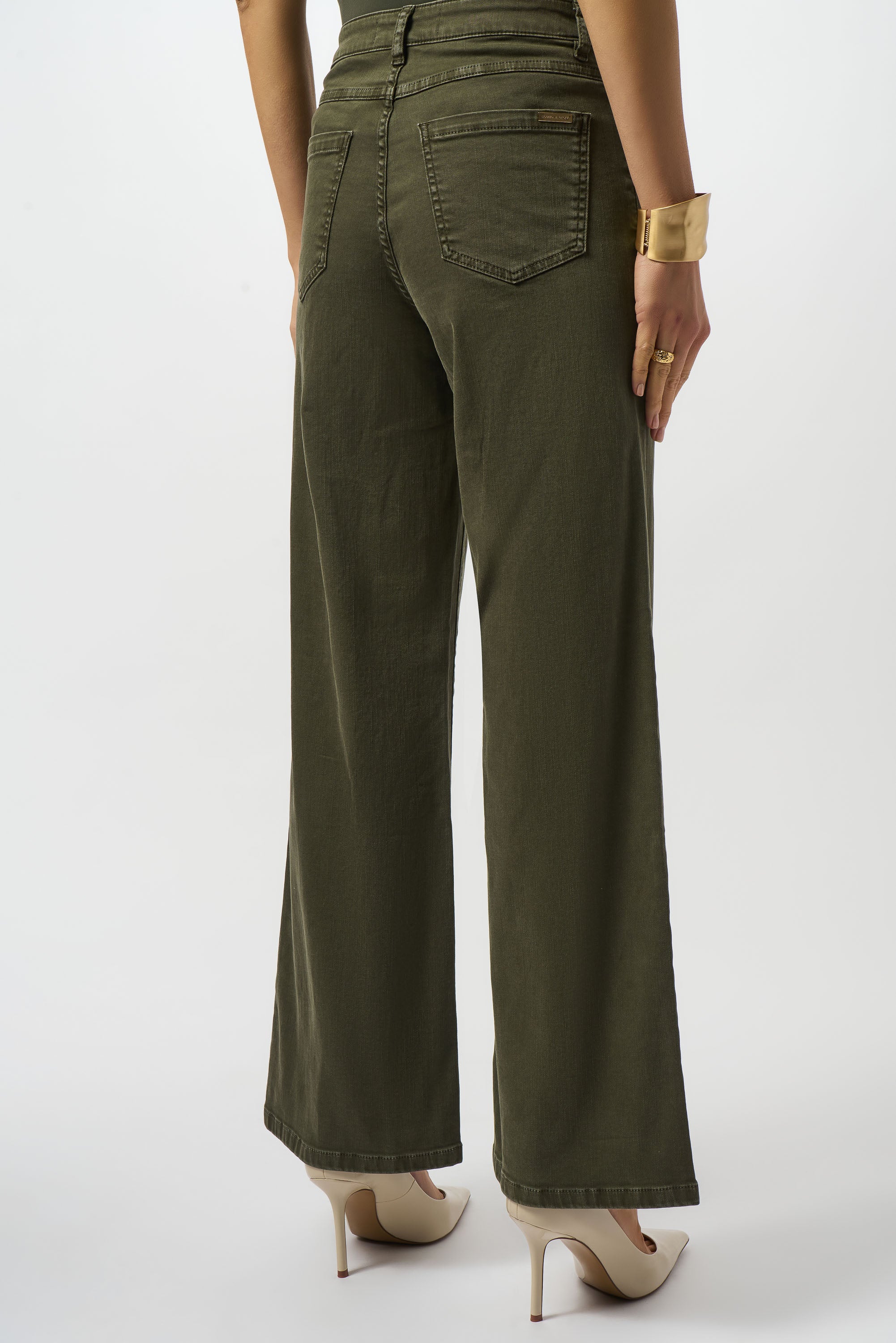 Joseph Ribkoff | Wide-leg Stretch Denim Jeans