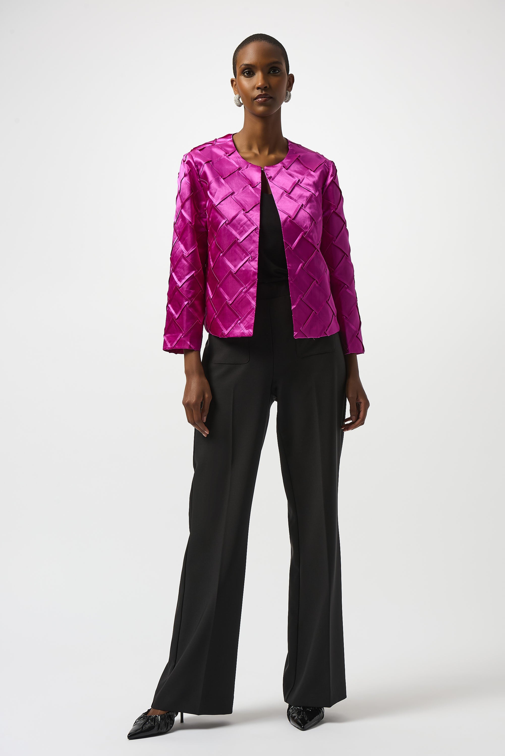 Joseph Ribkoff | Textured Satin Jacket