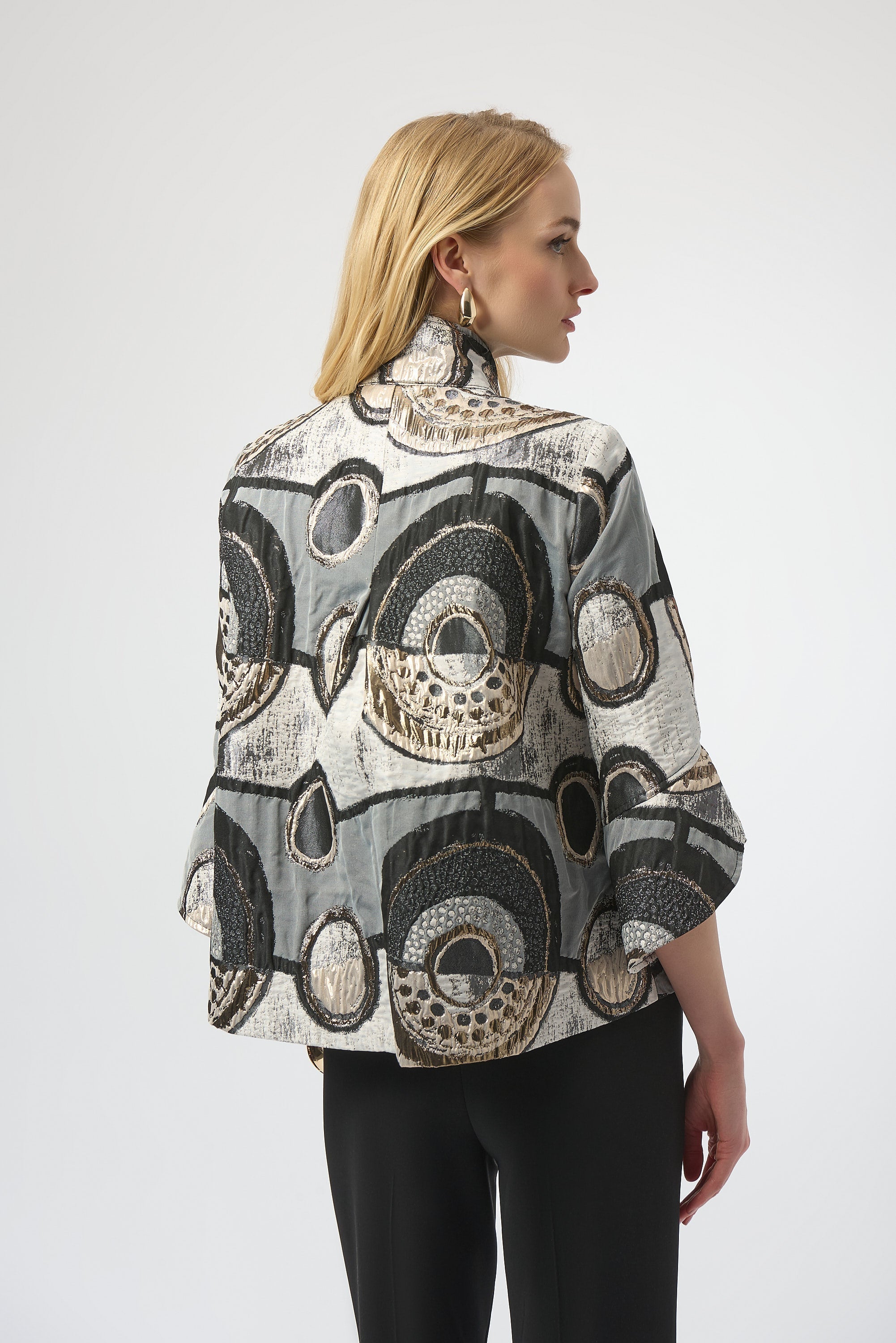Joseph Ribkoff | Jacquard Trapeze Jacket