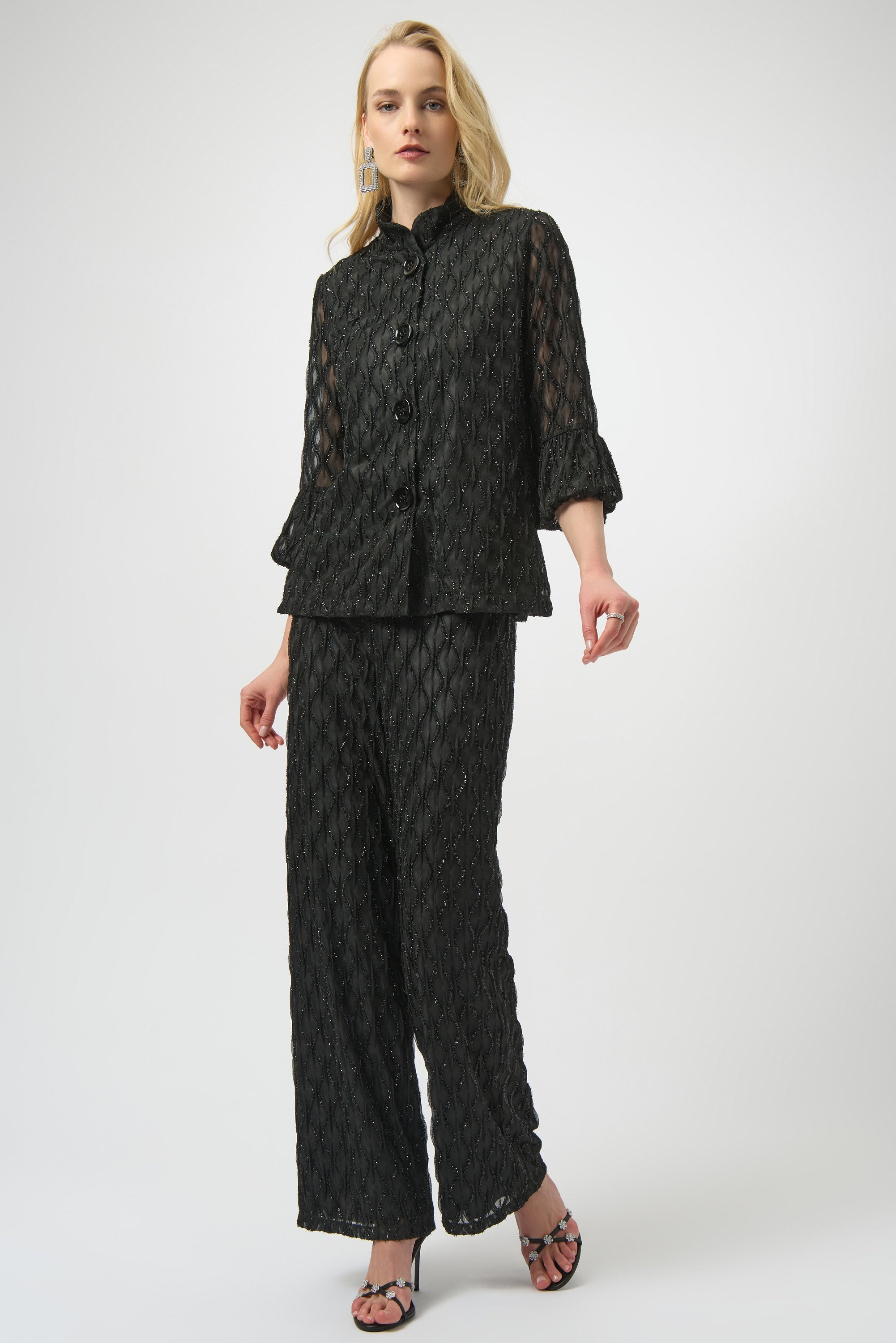 Joseph Ribkoff | Lurex Trapeze Jacket