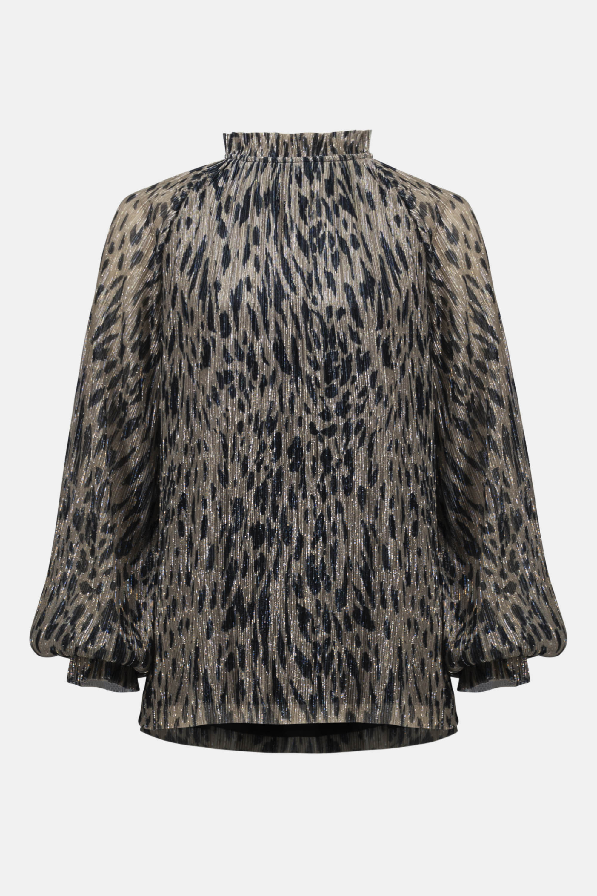 Joseph Ribkoff | Plisse Mesh Animal Print Top