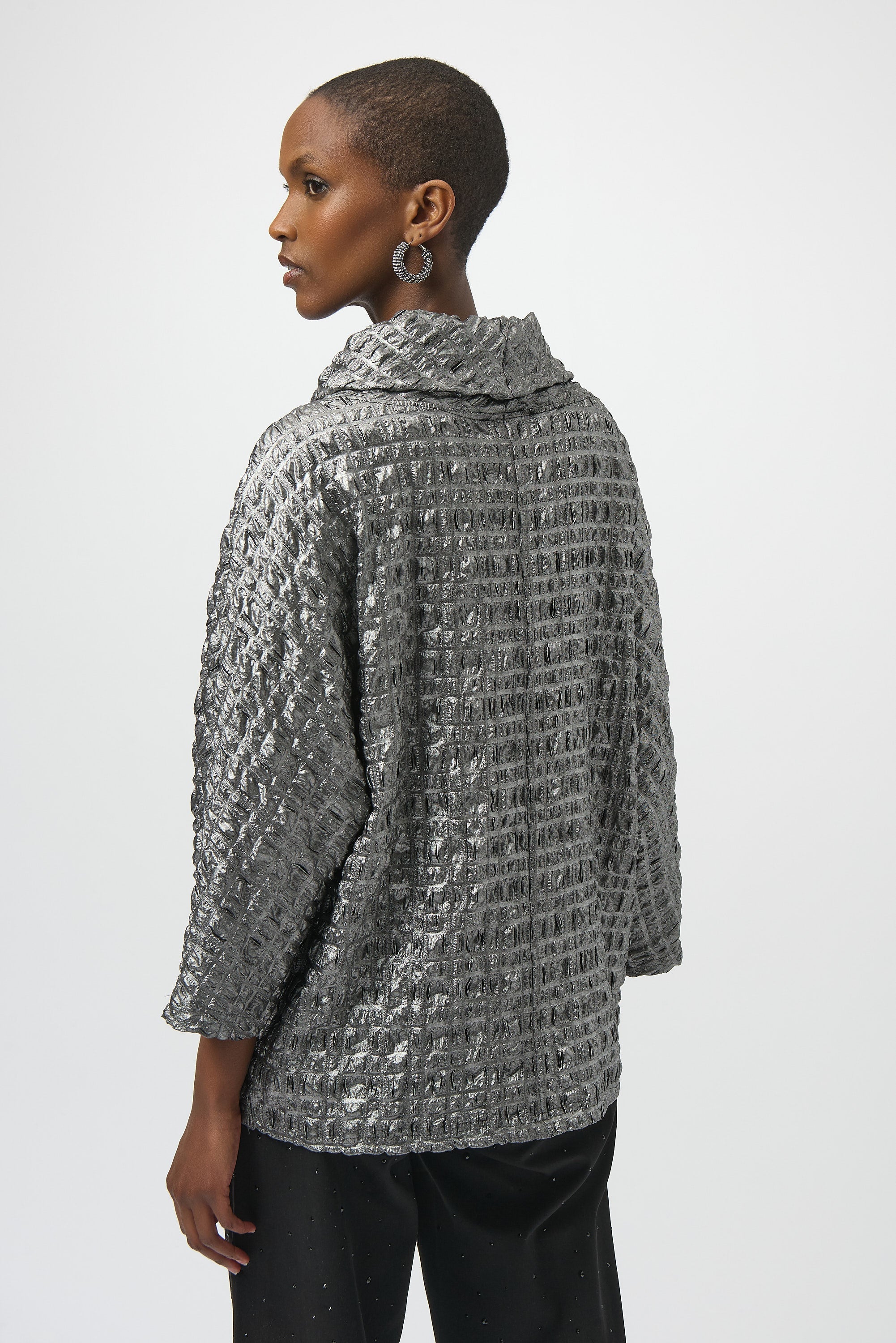 Joseph Ribkoff | Jacquard Cowl Nk Top