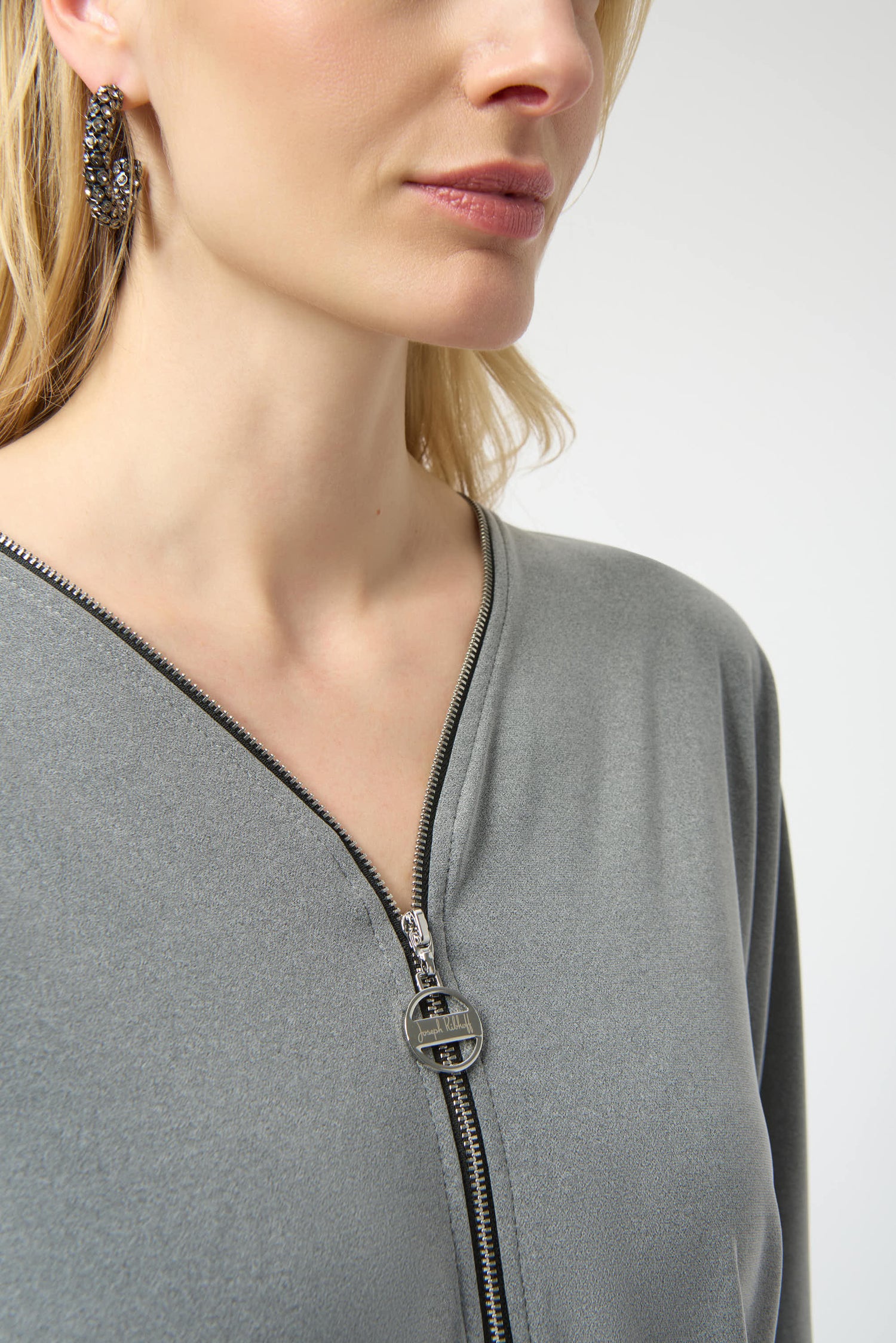 Joseph Ribkoff | Knit Top W/zipper