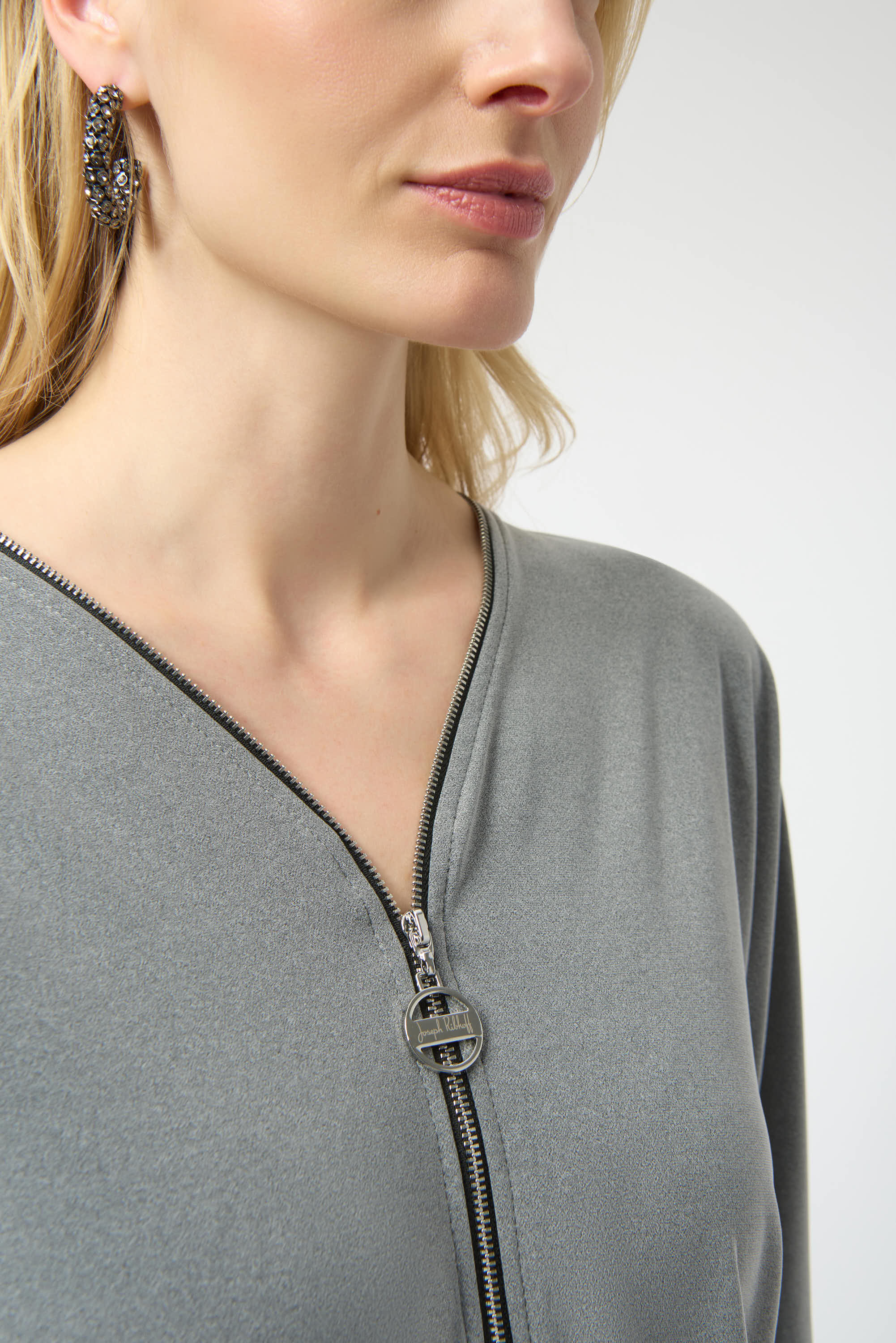 Joseph Ribkoff | Knit Top W/zipper