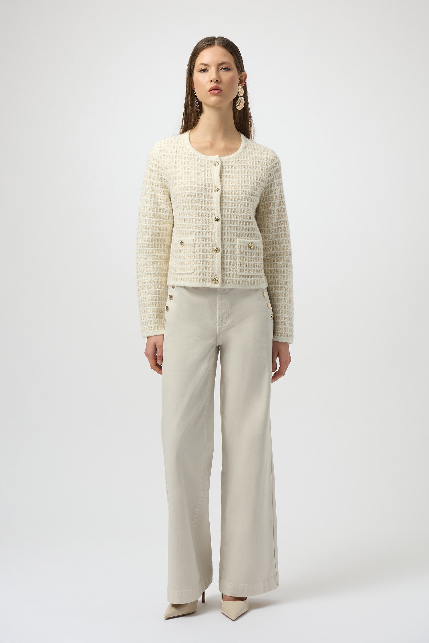 Joseph Ribkoff | Knit Cardigan W/gold Buttons