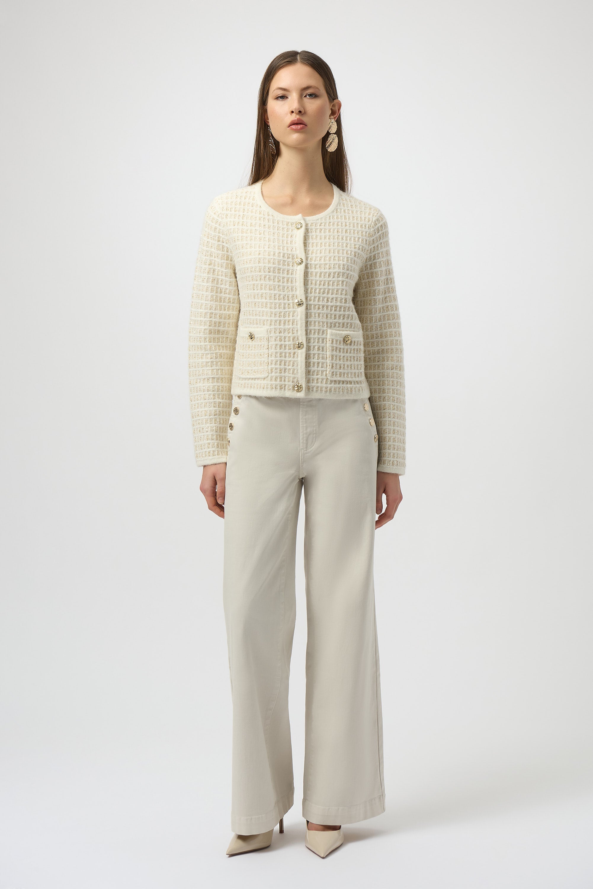 Joseph Ribkoff | Knit Cardigan W/gold Buttons