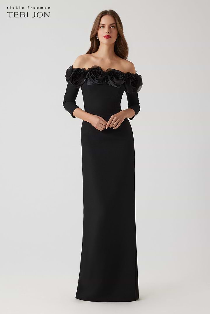 Teri Jon | Off-shoulder Gown