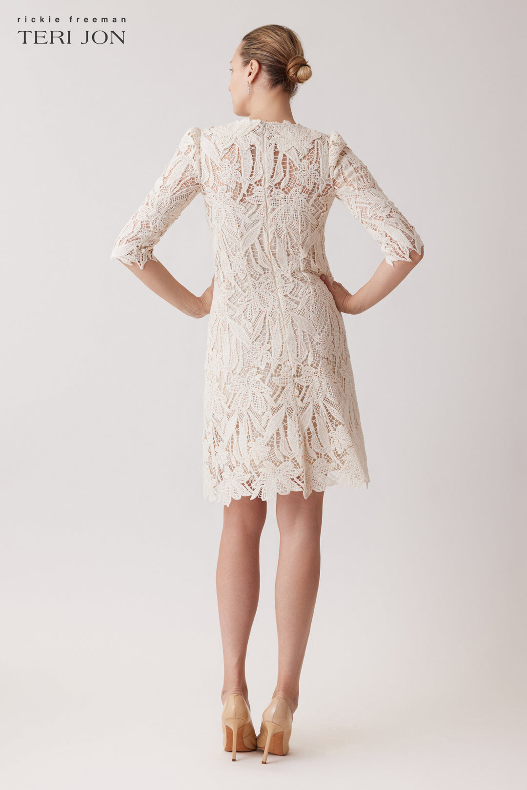 Teri Jon | Lace Dress W/applique