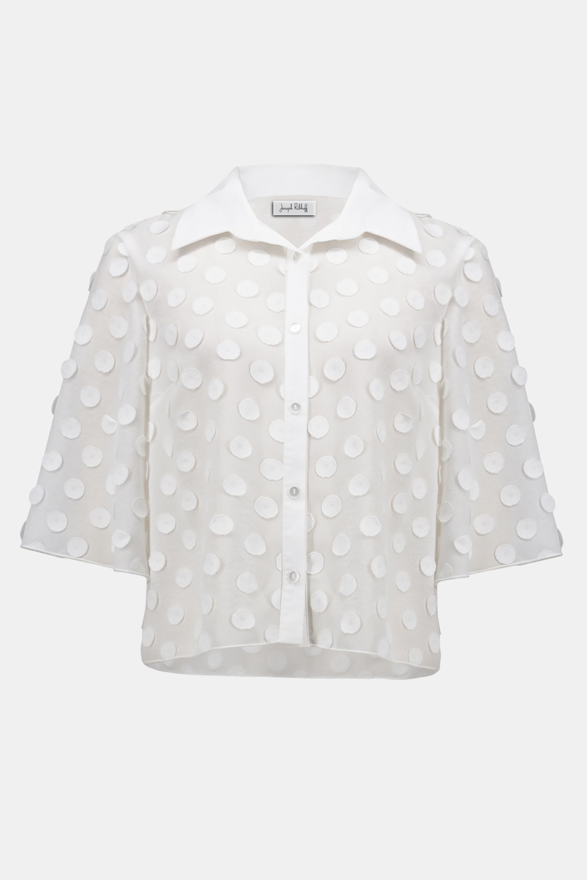 Joseph Ribkoff | Dot Jacquard Blouse