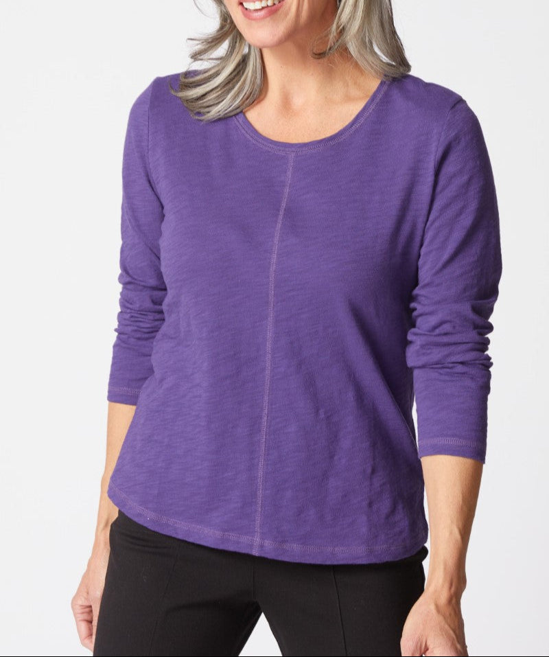 Habitat | Cotton Pebble L/s Coverstitch