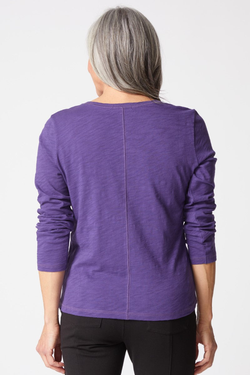 Habitat | Cotton Pebble L/s Coverstitch