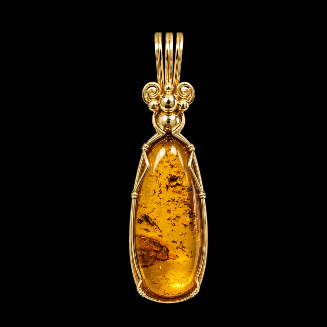 Baltic Amber Oval Pendant