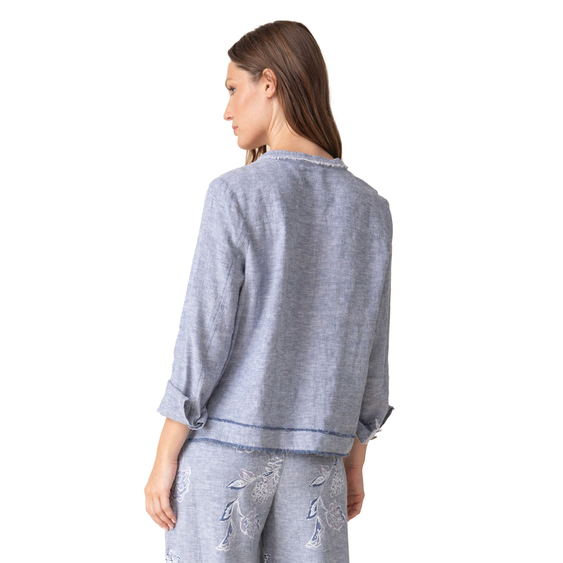 Habitat | Linen Solid Summer Breeze Jkt