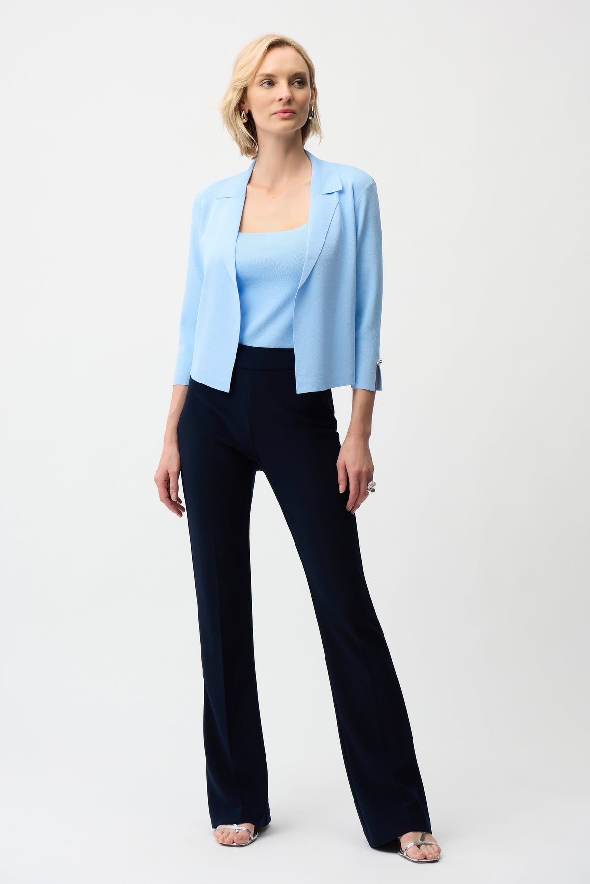 Joseph Ribkoff open front blouse, stylish women&