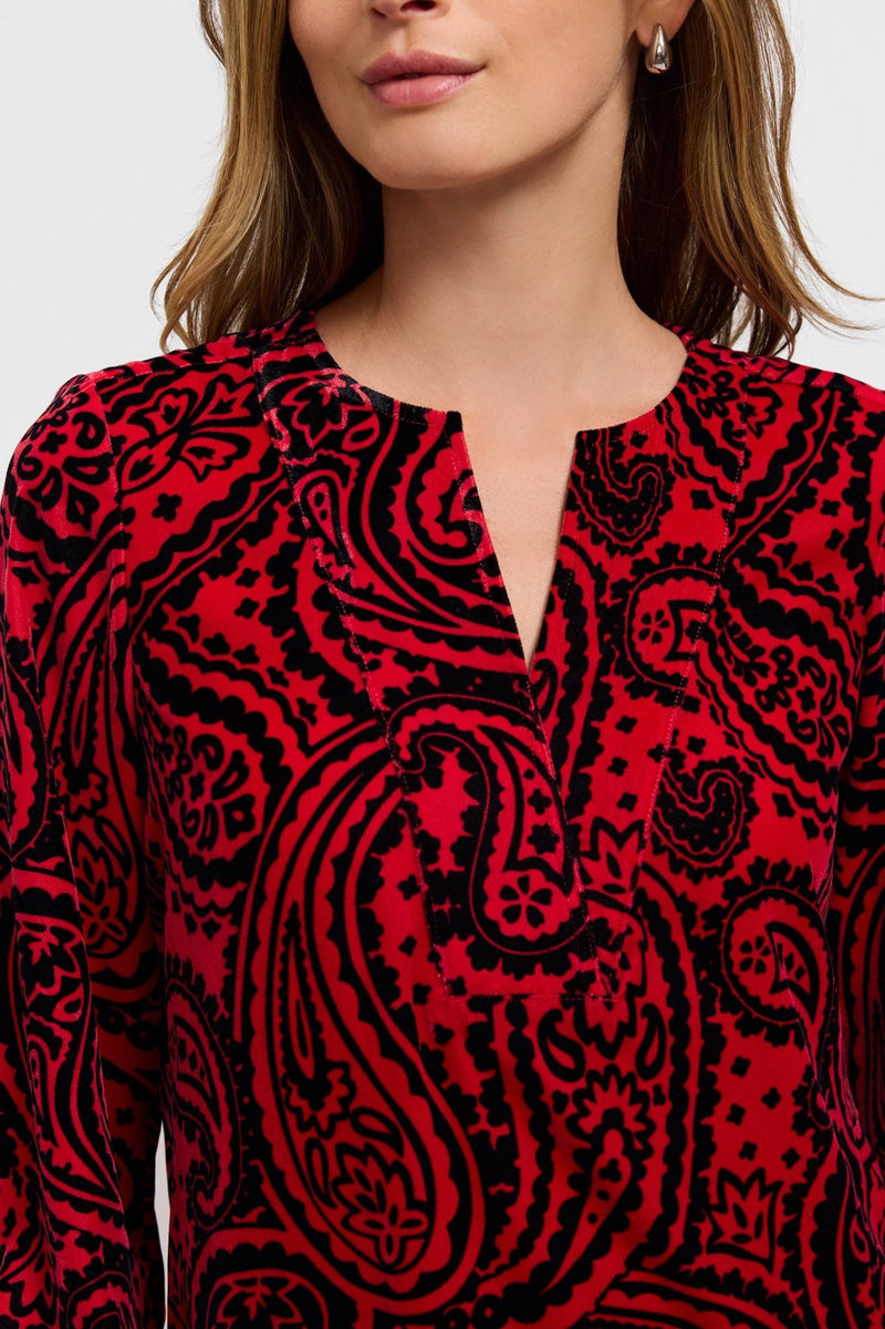 Foxcroft | Alicia Paisley Top