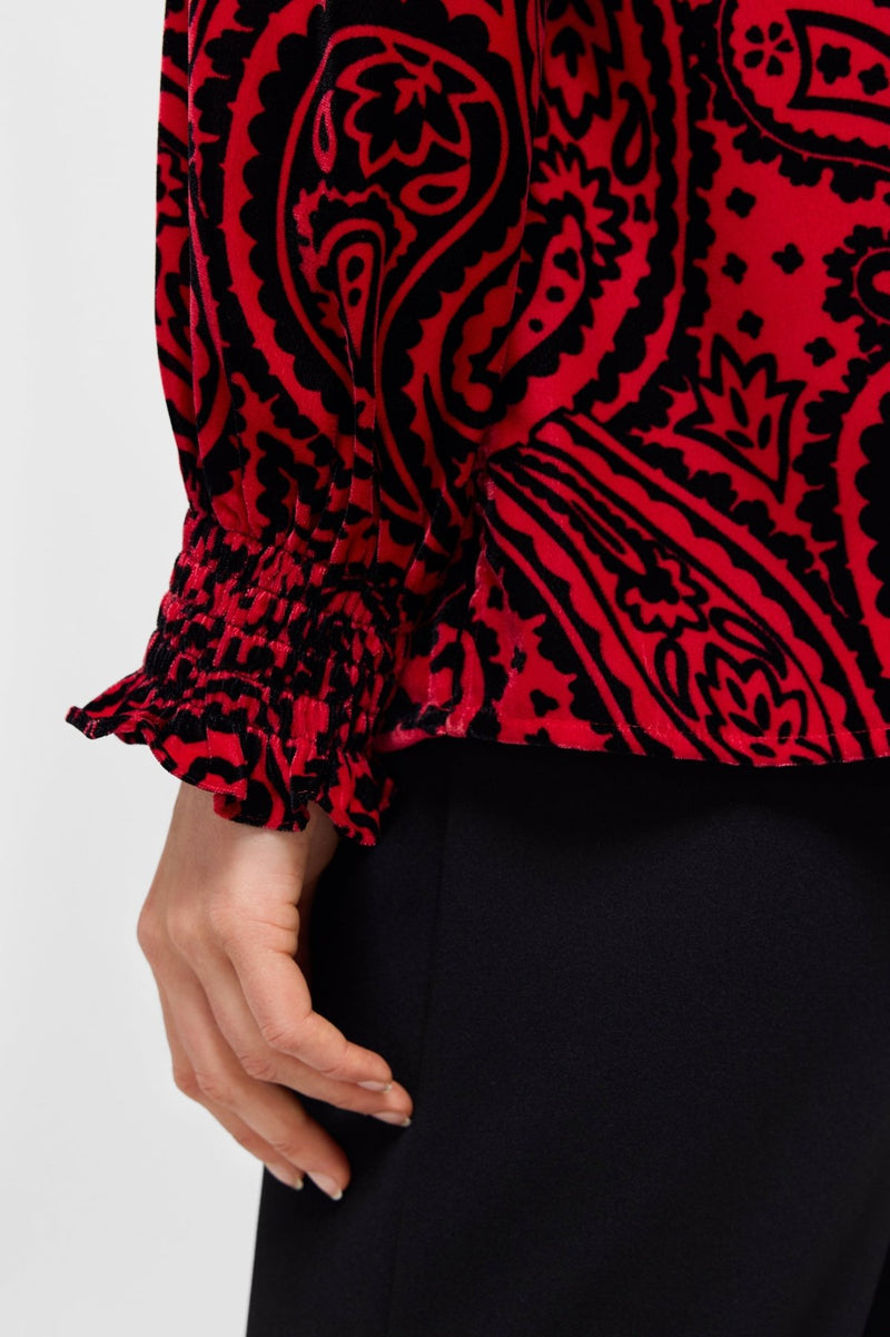 Foxcroft | Alicia Paisley Top