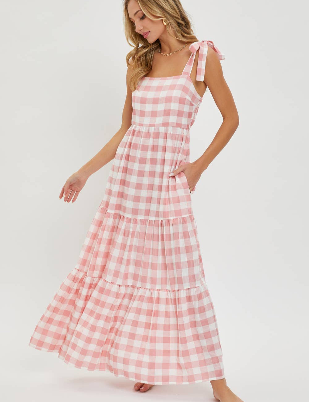 Cloister Collec | Gingham Maxi Dress