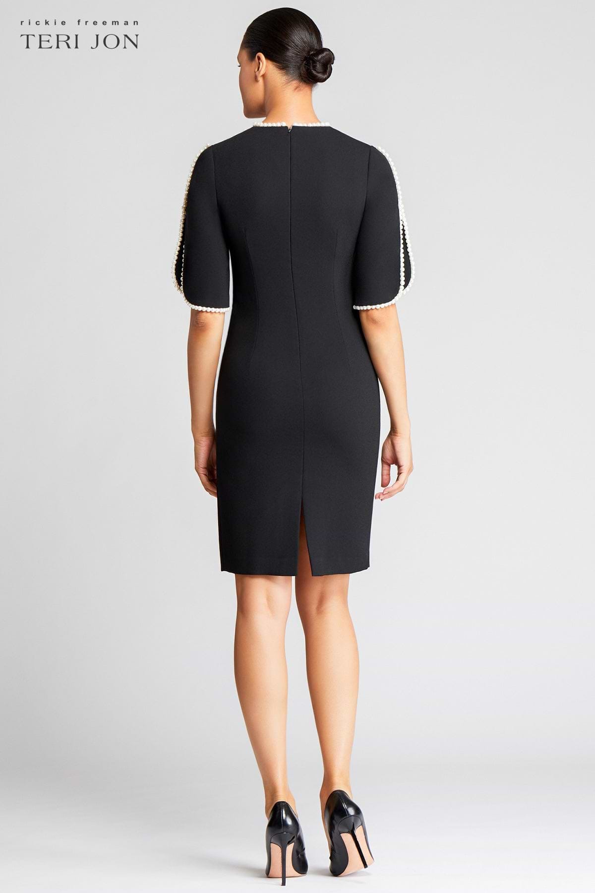 Teri Jon | Crepe Sheath Dress