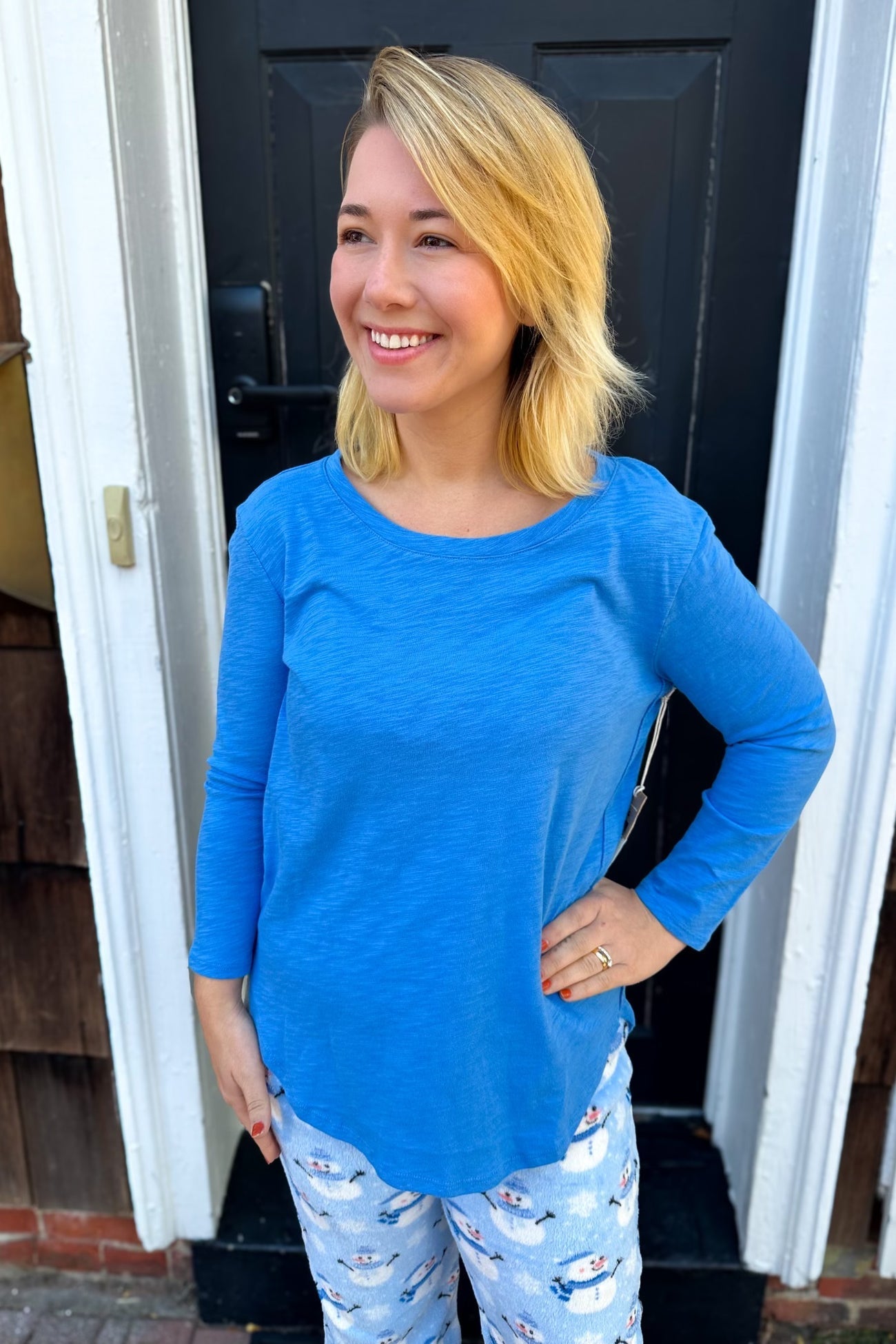 Escape By Hab | Solid Hi-Lo 3/4 Sleeve Top