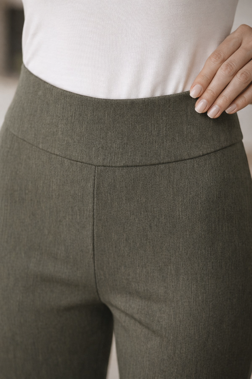 Pull on Pant Olive Ash