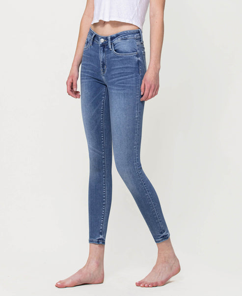 Flying Monkey mid-rise super soft crop pants in a relaxed fit, shown in a natural pose with a light-colored background.