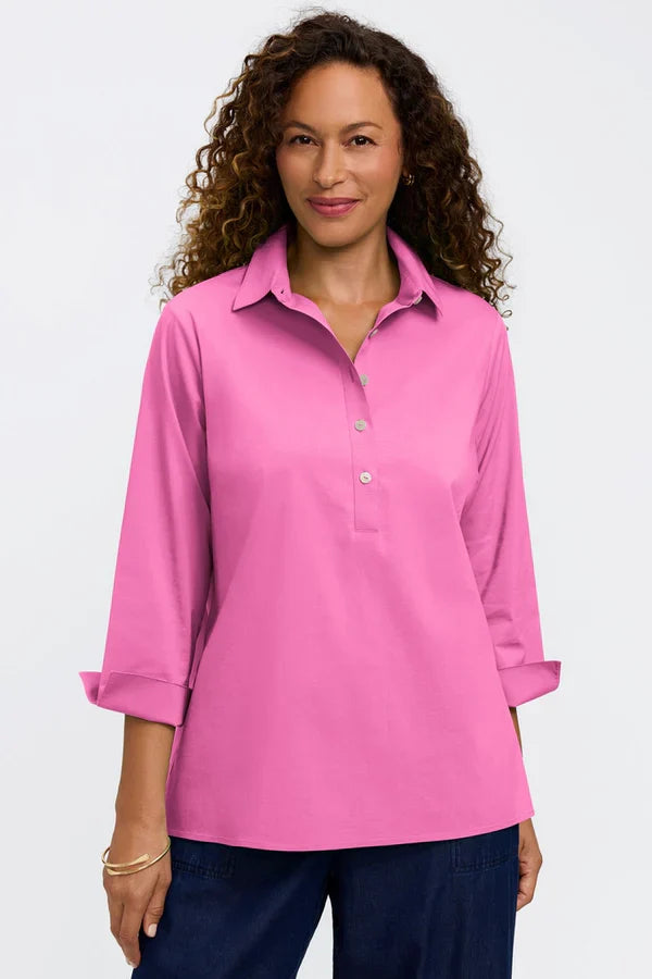 Foxcroft | Therese 3/4 Sleeve Blouse