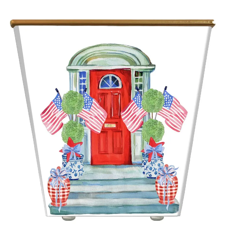 Hedge Farm Patriotic Doorway Cachepot Candle