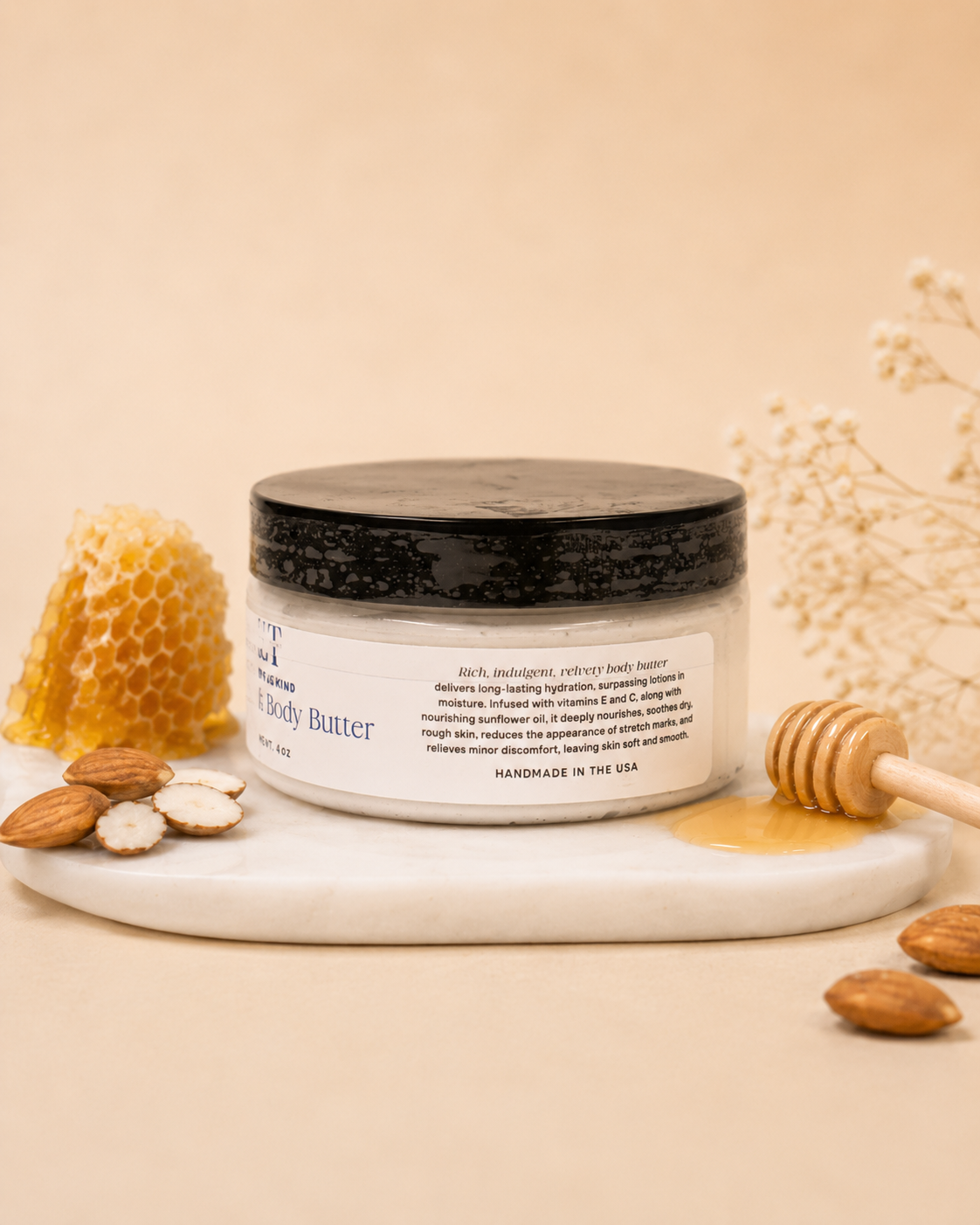 Jar of Honey & Almond Ultra Thick Body Butter