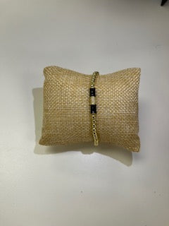 Shine Star | Black Bar Bracelet