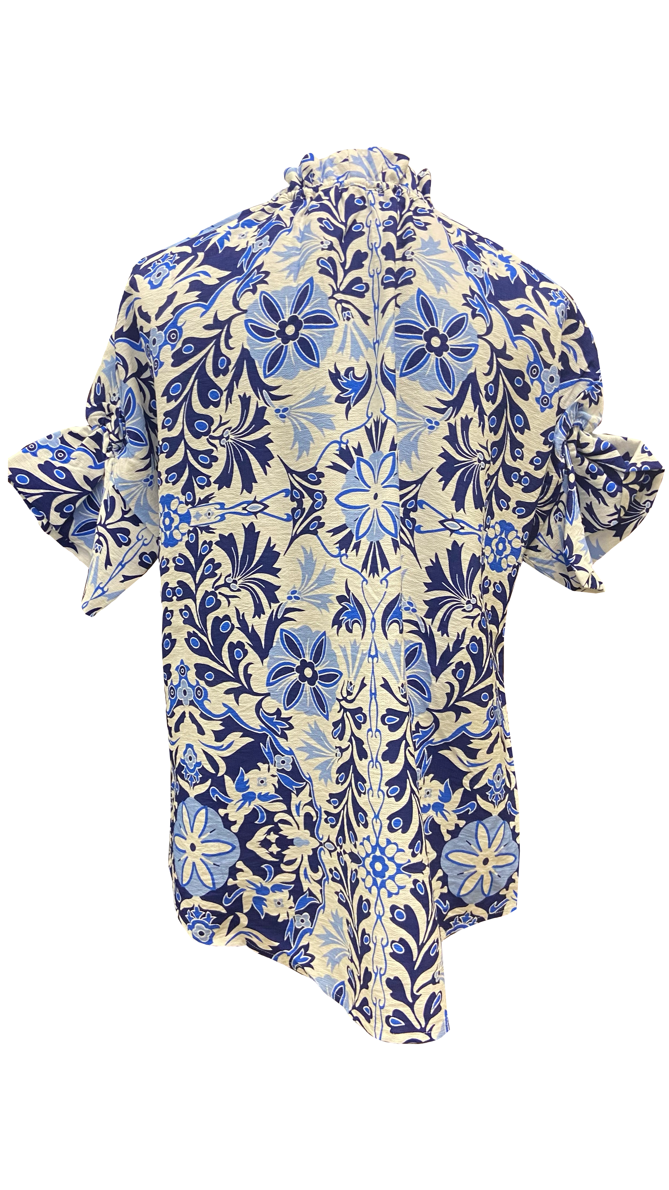 Boho Chic | Blue Short Sleeve Top