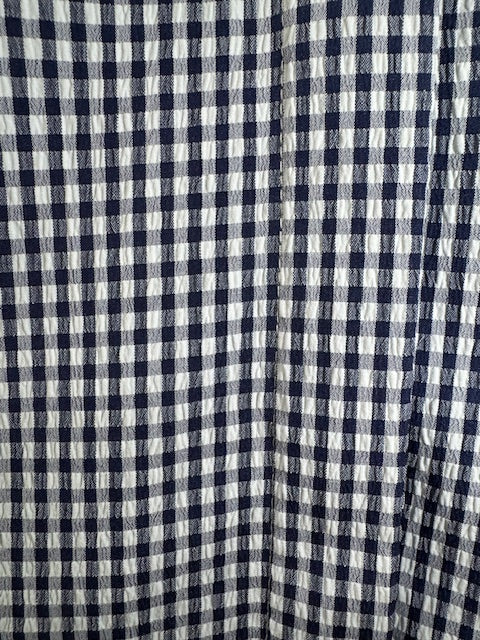 Evelyne Talman| Button Back Seersucker Top