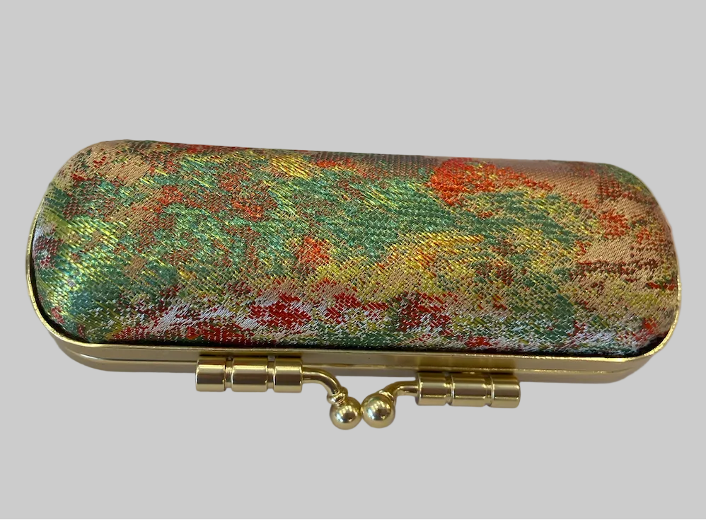 Feather Brocade Lipstick Case