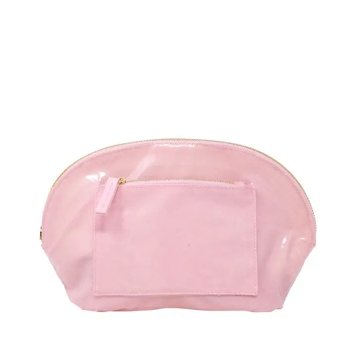 Lifeguard Press Raffia Pouch, Lilly Garden Home Floral-patterned pouch with a wicker base