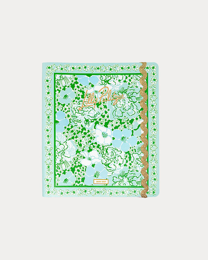 Lilly Pulitzer 2026-2027 17 Month Leatherette Agenda in mint condition burst of joy